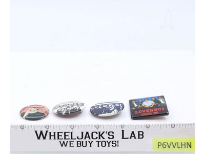 Lot of 4 Loverboy Pins Pinbacks Badges 1980s Vintage