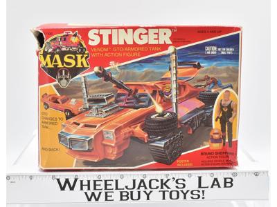 Stinger Bruno Sheppard 100% Complete w Box Vehicle MASK 1985 Kenner Vintage
