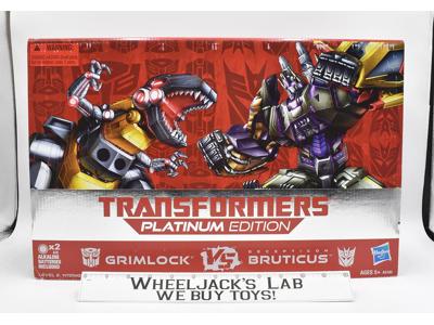 Hasbro Transformers Grimlock Vs. Bruticus MISB NEW Platinum Edition 2013