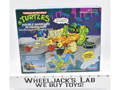 Double Barreled Plunger Gun Complete Teenage Mutant Ninja Turtles Playmates 1989