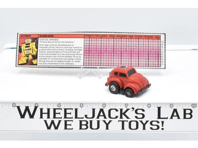 Bumblebee Red ~ 100% Complete 1985 Vintage G1 Transformers Action Figure W/Tech