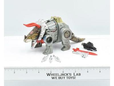 Slag ~ 100% Complete 1985 Vintage G1 Transformers Triceratops Action Figure