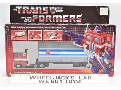 Optimus Prime NEAR MINT FIGURE #4 Stamp Complete 1985 Vintage G1 Transformers
