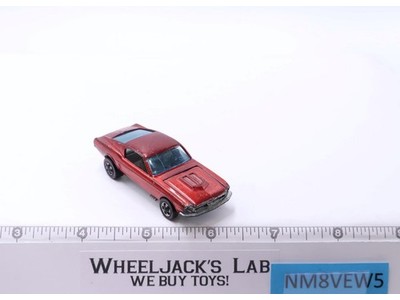 Custom Mustang Red 1967 1968 Redline Hot Wheels Mattel Vintage RL