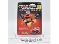 Cliffjumper CIRCLE STAMP NR MINT Cardback W BUBBLE Vintage 1984 G1 Transformers