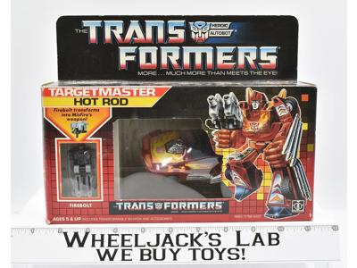 Hot Rod Targetmaster MIB 100% Complete 1987 Vintage Hasbro G1 Transformers