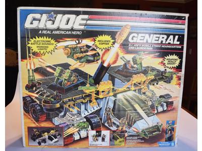 The General ONE OWNER W Box 100% Complete 1990 Gi Joe Vintage Hasbro Blueprints