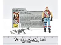 Monkeywrench Dreadnok 100% Complete 1985 GI Joe Vintage Hasbro Action Figure