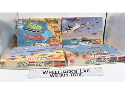 Mural Puzzle battles 1 2 3 4 GI Joe 1985 Milton Bradley