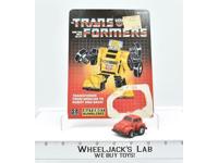 Bumblebee RED W CARDBACK Vintage Hasbro 1984 G1 Transformers Action Figure