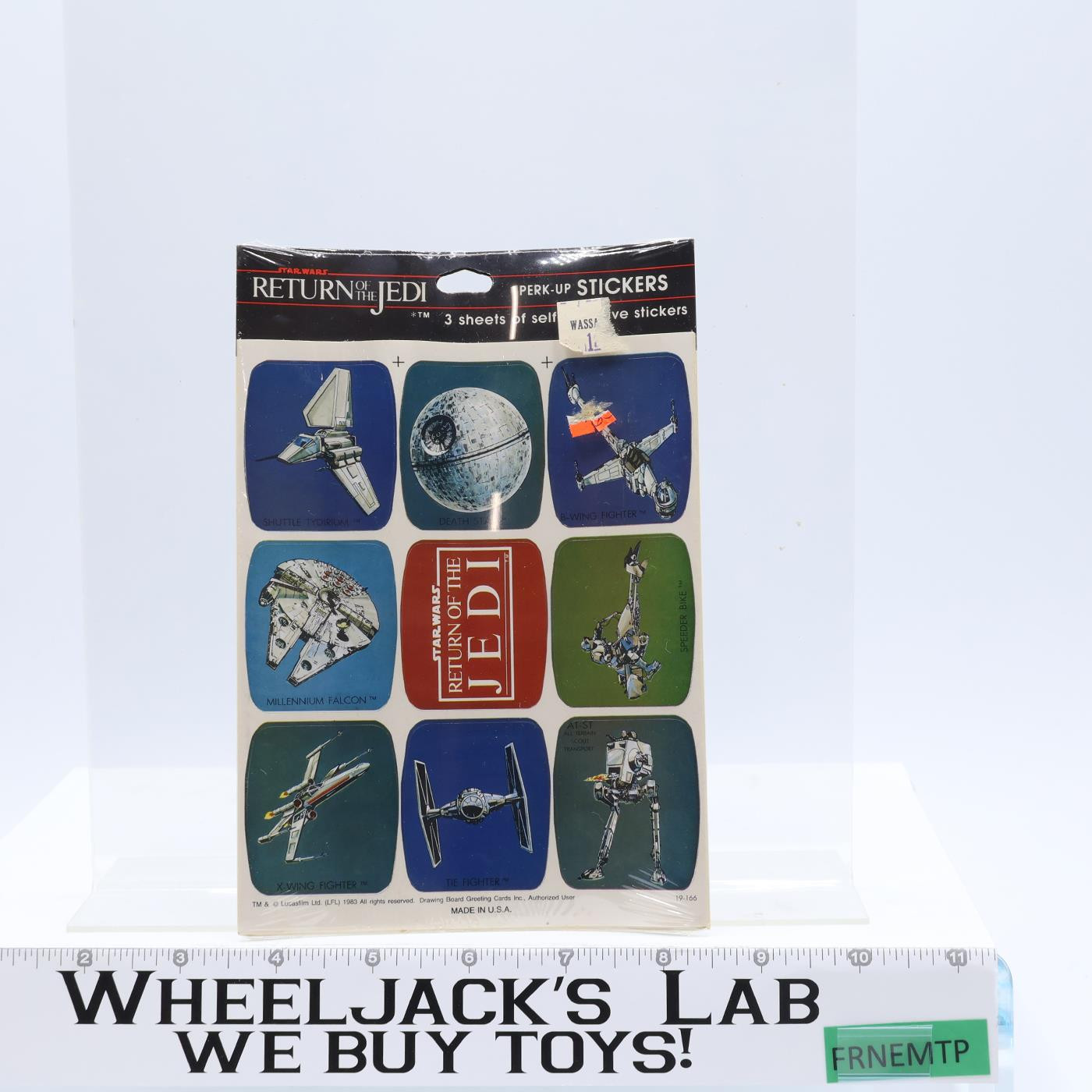 Star Wars Return of the Jedi Stickers 1983 Drawing Board NEW SEALED