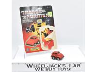 Bumblebee RED W CARDBACK Vintage Hasbro 1985 G1 Transformers Action Figure