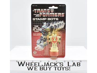 Wheeljack Stamp Bot NEW G1 Transformers Hasbro Bradley 1985 Vintage