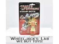 Wheeljack Stamp Bot NEW G1 Transformers Hasbro Bradley 1985 Vintage