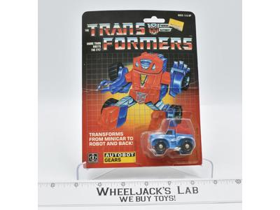 Gears W/ BUBBLE NR MINT FIGURE 100% Complete Vintage Hasbro 1984 G1 Transformers