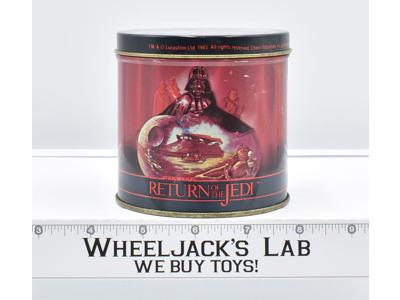 Star Wars Metal Round Tin 3.5" X 3.5" Star Wars ROTJ 1983 Cheinco Vintage