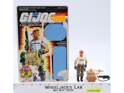 Outback V1 100% Complete W/ 34 Cardback GI Joe Action Figure Vintage 1987 Hasbro