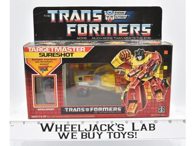 Sureshot MIB UNUSED STICKERS NEAR MINT FIG Complete 1987 Vintage G1 Transformers