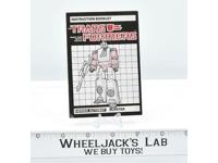 Blaster Action Figure Instruction Manual Booklet 1985 Hasbro G1 Transformers
