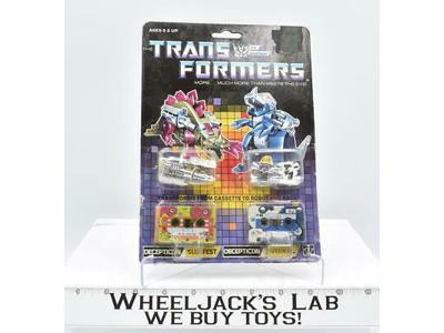 Slugfest &amp; Overkill Macau Variant W/ BUBBLE Vintage Hasbro 1987 G1 Transformers
