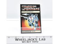 Mirage Action Figure Instruction Manual Booklet 1984 Hasbro G1 Transformers