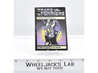 Skywarp Action Figure Instruction Manual Booklet 1985 Hasbro G1 Transformers