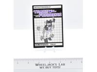 Thrust Action Figure Instruction Manual Booklet 1985 Hasbro G1 Transformers