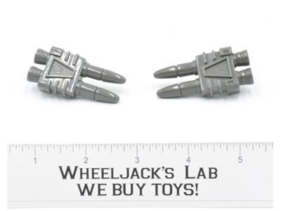 Micromaster Groundshaker Dual Twin Laser Gun Missile Pair 1989 G1 Transformers