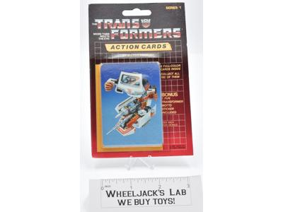 Ratchet Sealed Pack Card #4 of Transformers Trading Action Cards 1985 G1