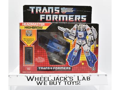 Highbrow MIB NEAR MINT FIG 100% Complete 1987 Hasbro Vintage G1 Transformers