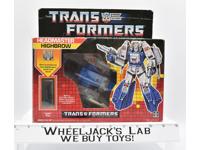 Highbrow MIB NEAR MINT FIG 100% Complete 1987 Hasbro Vintage G1 Transformers