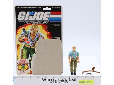 Chuckles V1 100% Complete 34 Cardback GI Joe 1987 Hasbro Vintage Action Figure