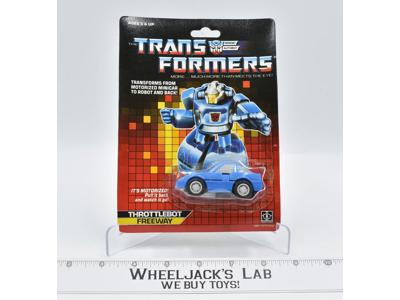 Freeway Throttlebot W/ BUBBLE NR MINT FIG Hasbro Vintage 1987 G1 Transformers
