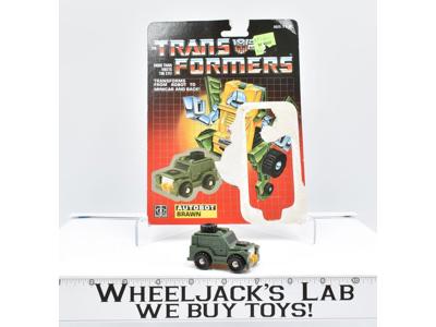 Brawn WITH CARDBACK Vintage Hasbro 1985 G1 Transformers Action Figure