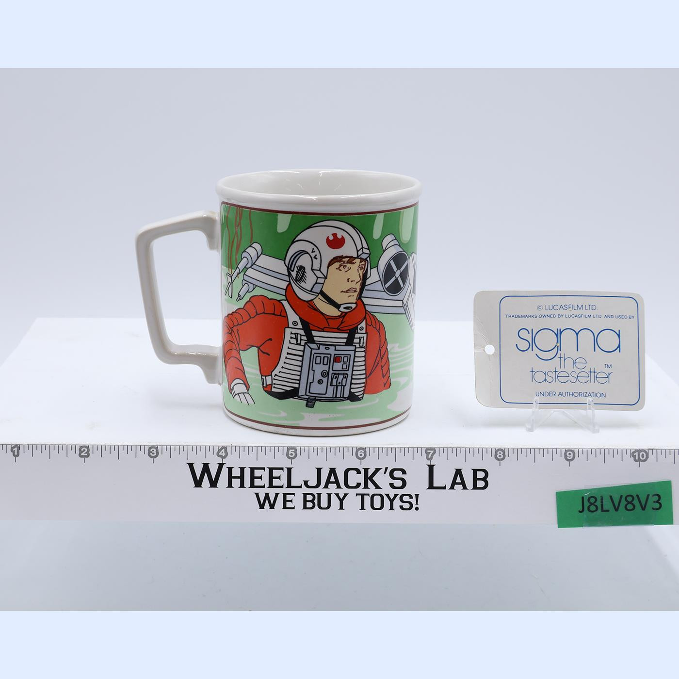 Luke Skywalker X-Wing Pilot Yoda Mug Star Wars Sigma The Tastesetter Vintage