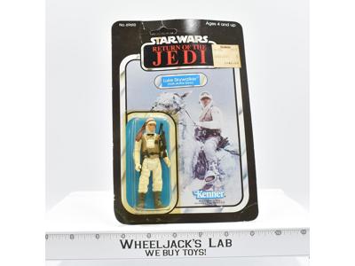 Luke Skywalker Hoth Battle Gear 65 Back MOSC Sealed Star Wars ROTJ 1983 Vintage