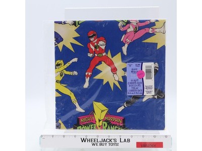 Gift Wrap Sheet Mighty Morphin Power Rangers 1994 Hallmark Cards NEW SEALED