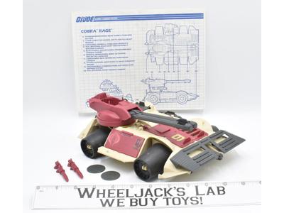 Cobra Rage A 1990 Action Figure Vehicle Vintage GI Joe Hasbro