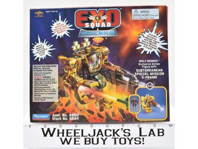 Wolf Bronski Subterranean E-Frame W Box Complete Exo Squad Robotech Playmates