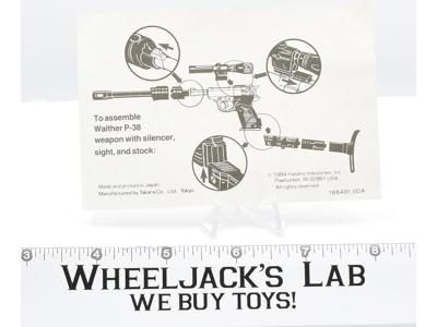 Megatron Action Figure Instruction Assembly Sheet 1984 G1 Vintage Transformers