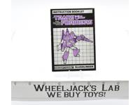 Slugslinger Action Figure Instruction Manual Booklet 1987 Hasbro G1 Transformers