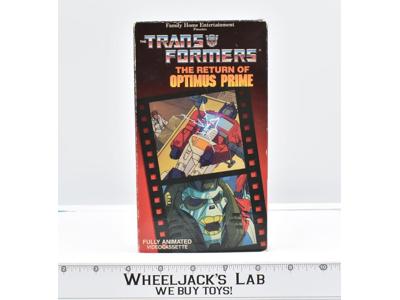 The Return of Optimus Prime VHS G1 Transformers f.h.e. Rhino 1987