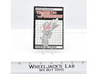 Springer Action Figure Instruction Manual Booklet 1986 Vintage G1 Transformers