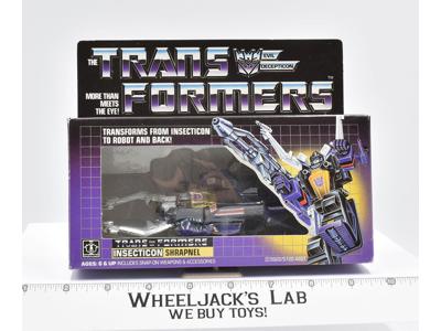 Shrapnel MIB NR MINT FIGURE NICE BOX 1985 Vintage Hasbro G1 Transformers