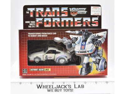 Jazz MIB NICE BOX 100% Complete 1985 Transistional Vintage G1 Transformers
