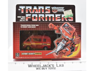 Ironhide NICE BOX NR MINT FIGURE MIB 1985 Vintage Hasbro G1 Transformers