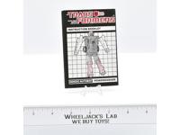 Powerdasher Jet Action Figure Instruction Manual Booklet 1985 G1 Transformers