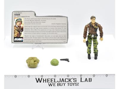 General Hawk v2 100% Complete GI Joe 1986 Hasbro Action Figure Vintage
