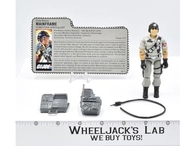 Mainframe #C 100% Compete 1986 GI Joe Hasbro Action Figure Vintage