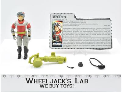 Sneak Peek Advanced Recon V1 GI Joe 1987 Hasbro Action Figure Vintage